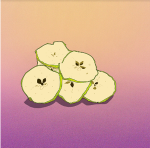 BLUSHED APPLE GARNISH